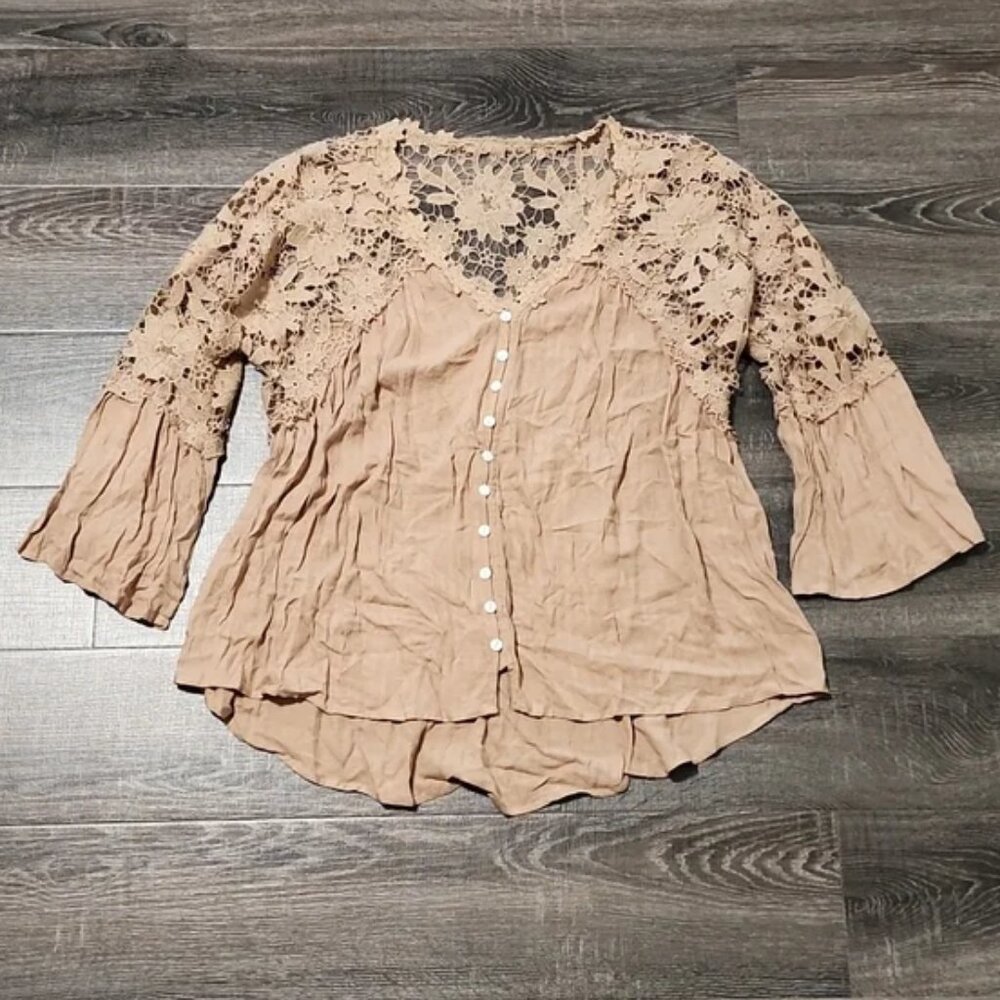 🌷 Crochet lace Boho Blouse 🌷
